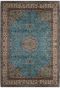 Turquoise Chakra Kashan Silk Rug