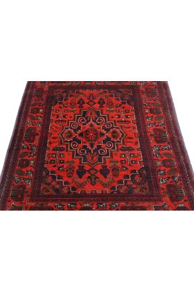 laal Medallion Afghan Area Rug