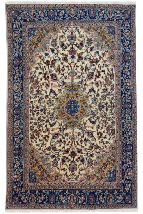 Persian Blue Medallion Fine Carpet