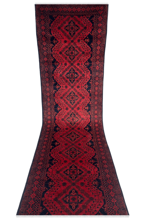 Very Fine Palatial Afghani Kerman Handknotted Runner