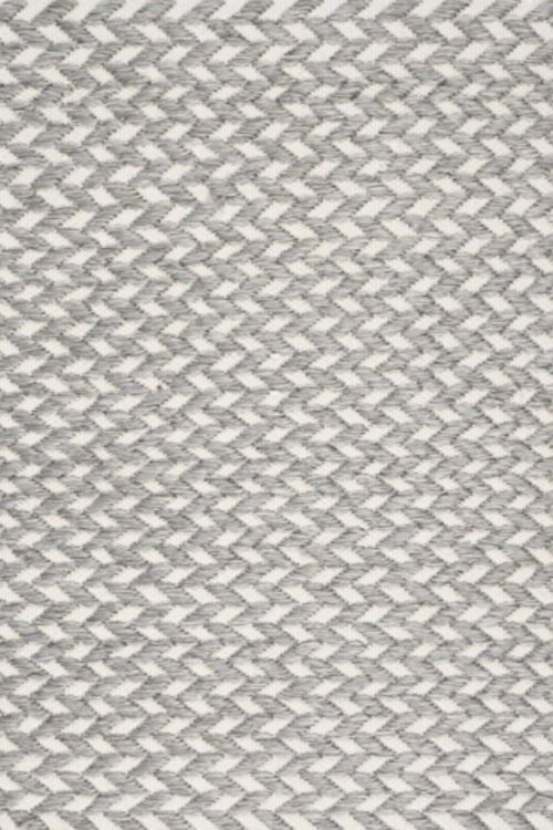 Grey Mesh Pattern Handmade Outdoor Rug