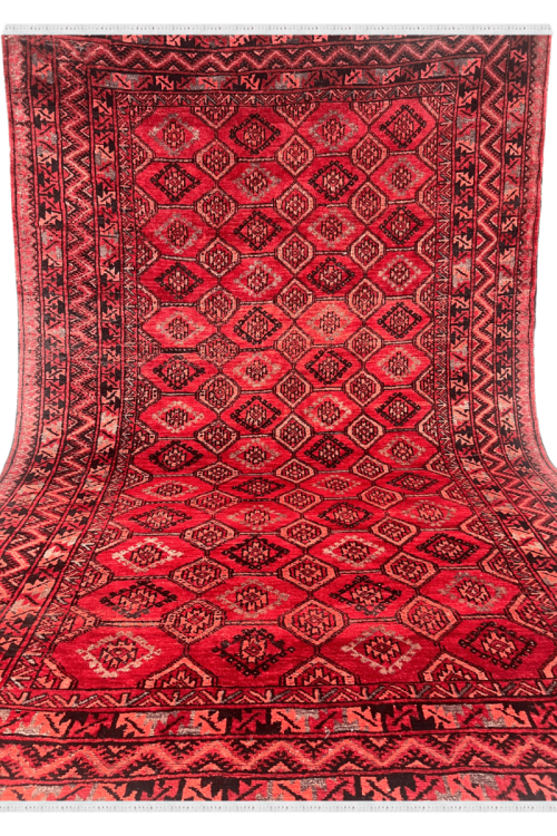 Laal Dibbi Panel Afghani Handmade Carpet