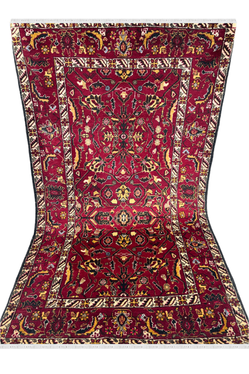 Uzbeki Handknotted Wool Bedroom Carpet