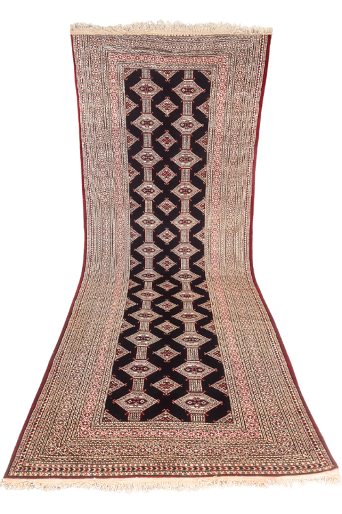 Blue Afghan Exclusive Corridor Handmade Runner Rug