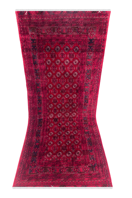 All Over Afghani Handknotted Runner Carpet For Passage