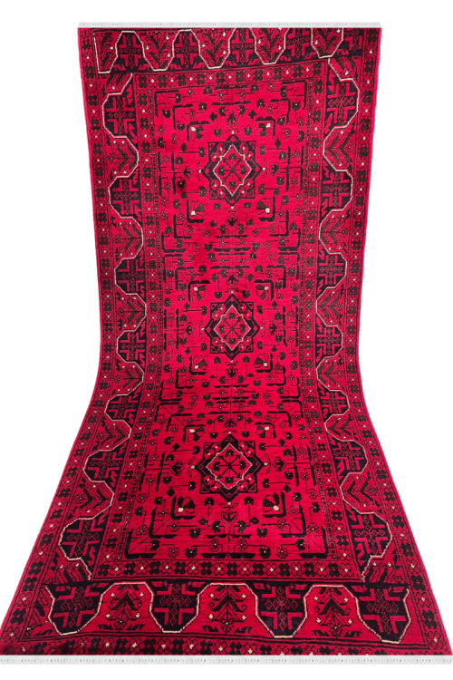 Rouge Cherry Afghan Baluch Handmade carpet