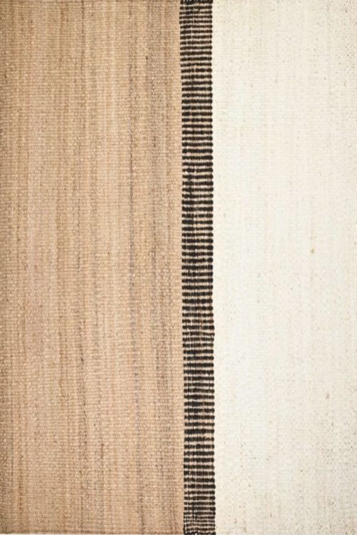 Triple Layer Solid Hancrafted Jute Rug