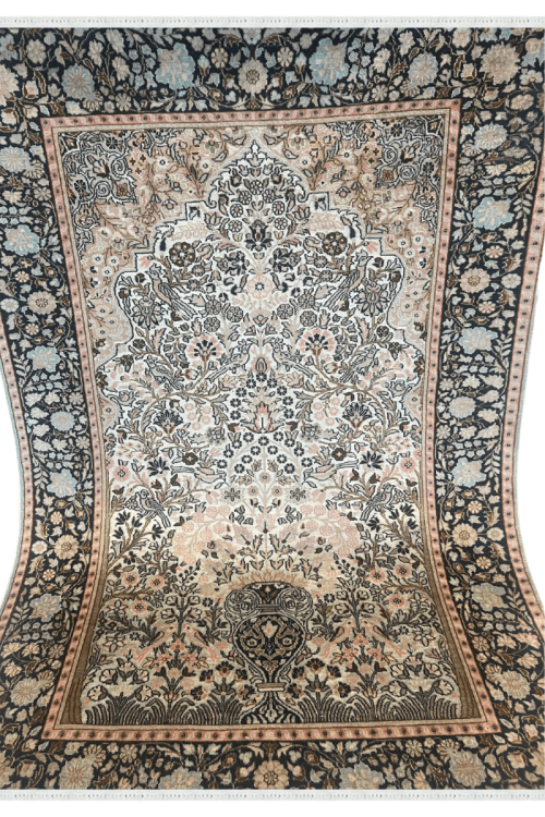 Phool Patti Kashan Handknotted Rug