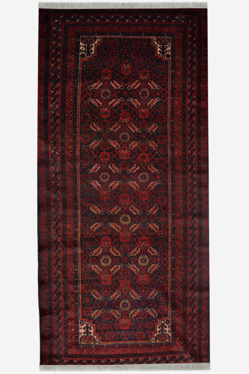 Vintage Afghan Fine Rug