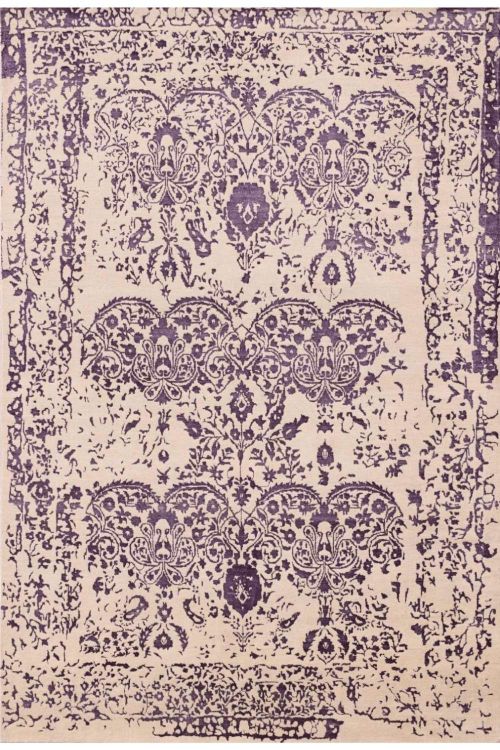 Purple Passion Transitional Area Handknotted Rug
