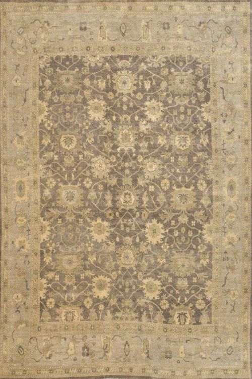 Shades of Brown Handknotted Area Rug