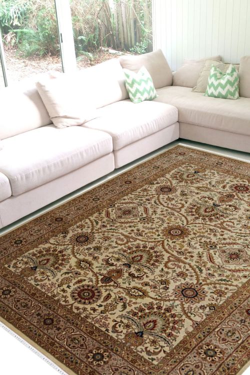 Iranian Art Handknotted Wool Area Rug