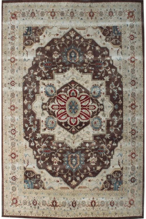 Kashan Chandelier Patterned Handmade carpet