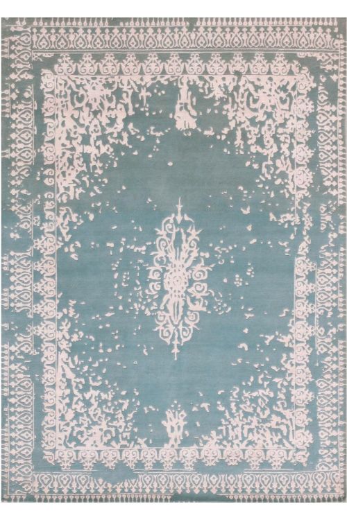 Pine-wood Green Transitional Area rug