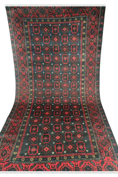 Handknotted Baby Elephant Foot Afghan Rug