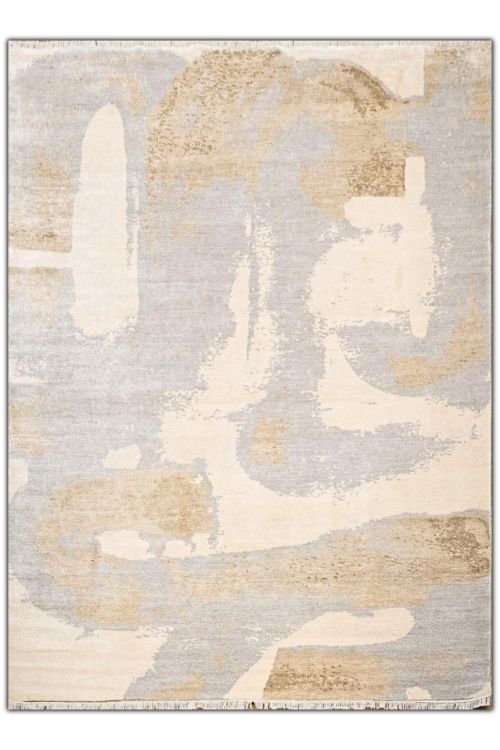 Sky Mist 8x10 Handknotted Modern Area Rug