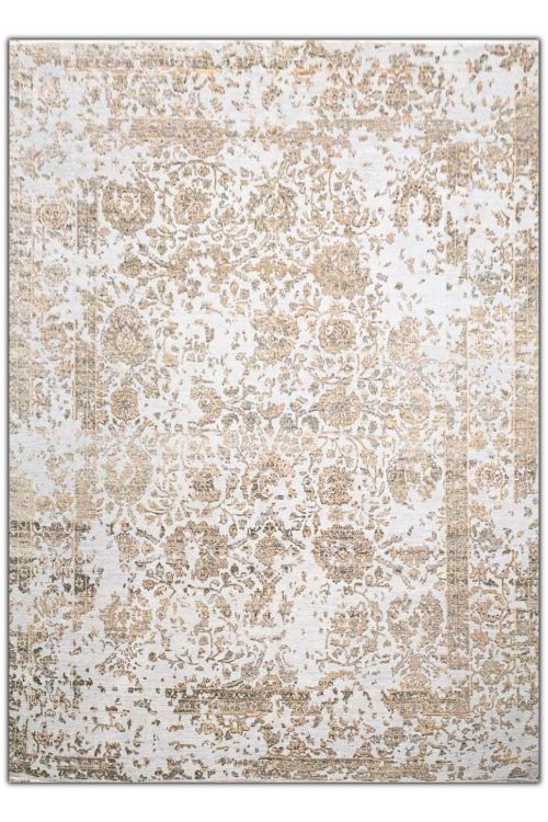 Silver Current Handknotted Modern Area Carpet