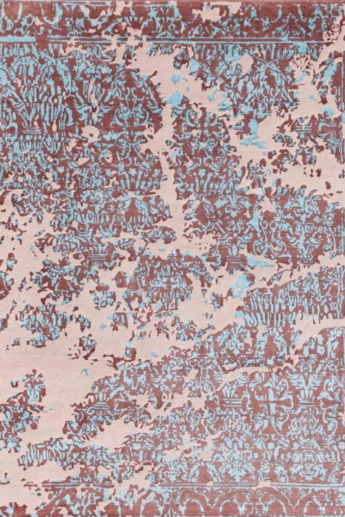 Partial Erased Handmade Modern Area Rug