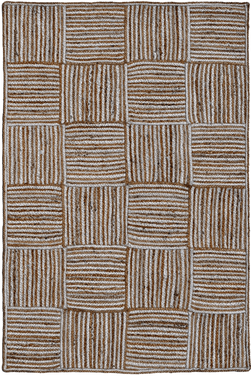 Odd Shaped Squared Jute Handmade Carpet