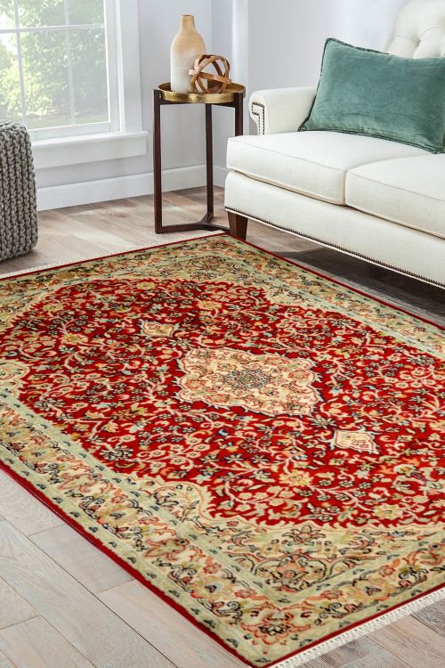 Rouge Kashan Handmade Rug