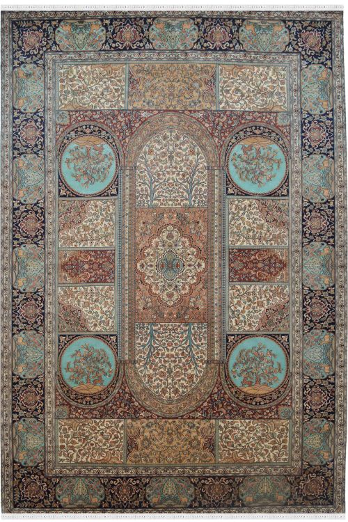 Chakra Tree of Life Masterpiece Pure Silk Rug