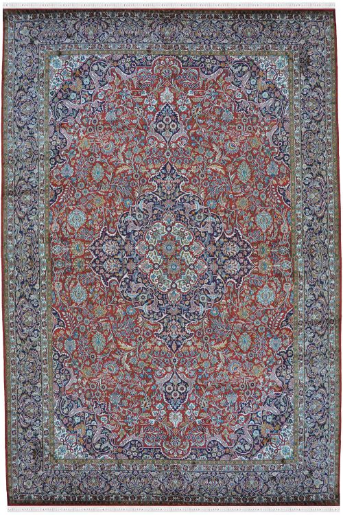 Large Silk Rug Center Medallion