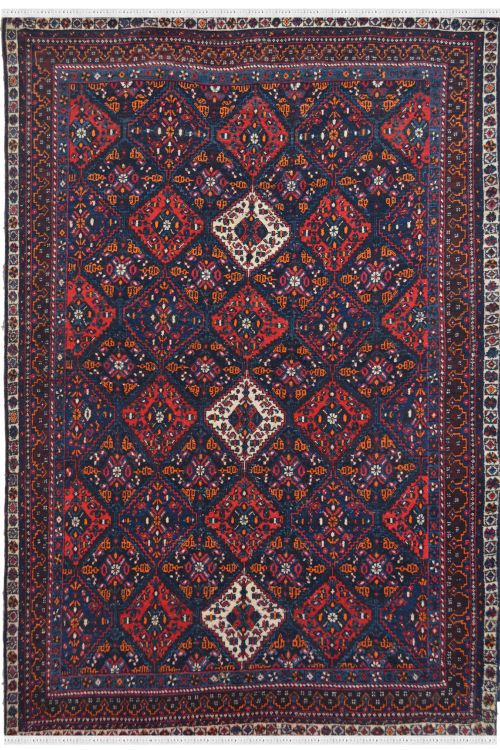 Kashkai Geometric Afghan Wool Rug