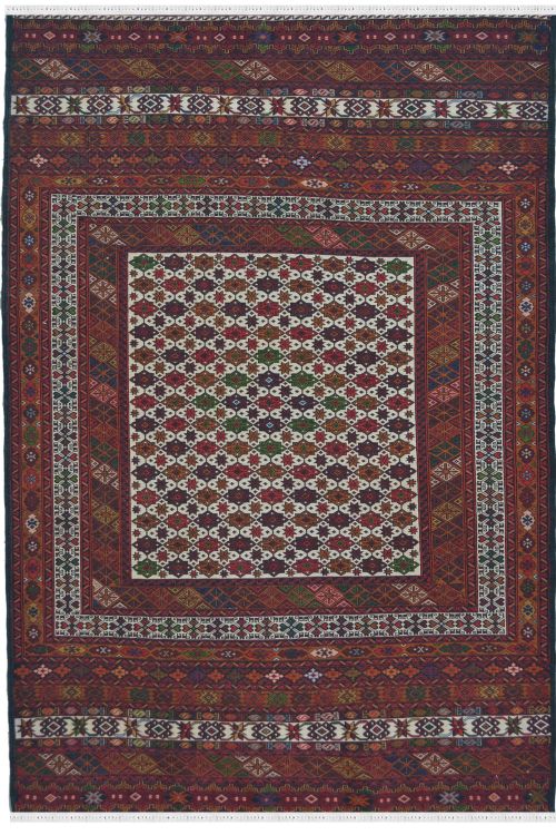 Caucasian Kilim Multi Color Area Rug