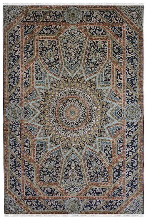 Tabriz Medium Silk Area Rug