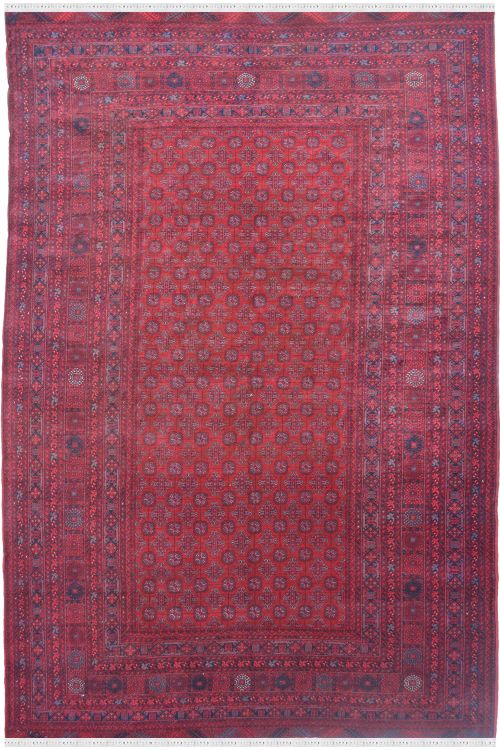 Maroon Afghani Medium Carpet