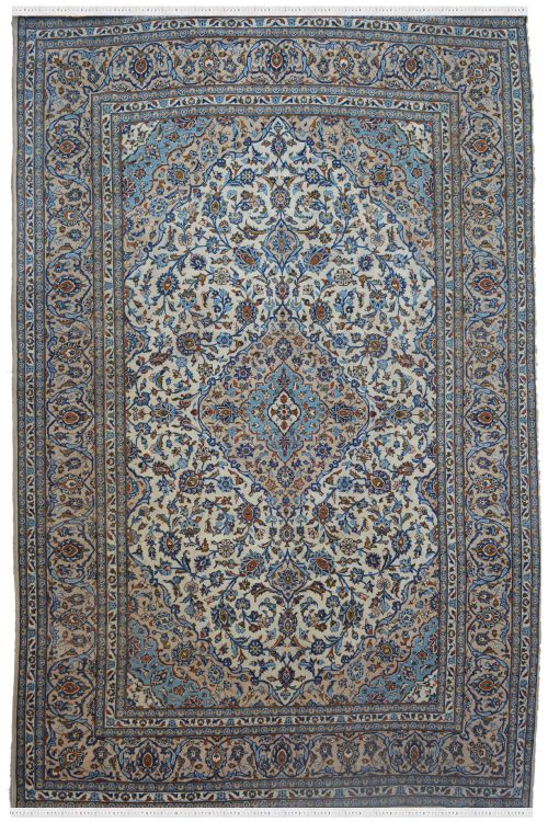 Persian Floral medallion Blue Rug