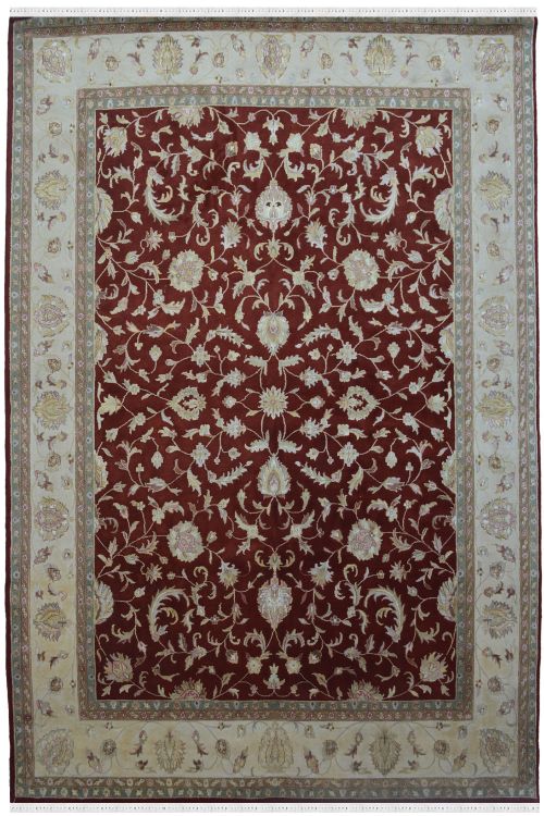 Maroon Rug Floral Kali motif