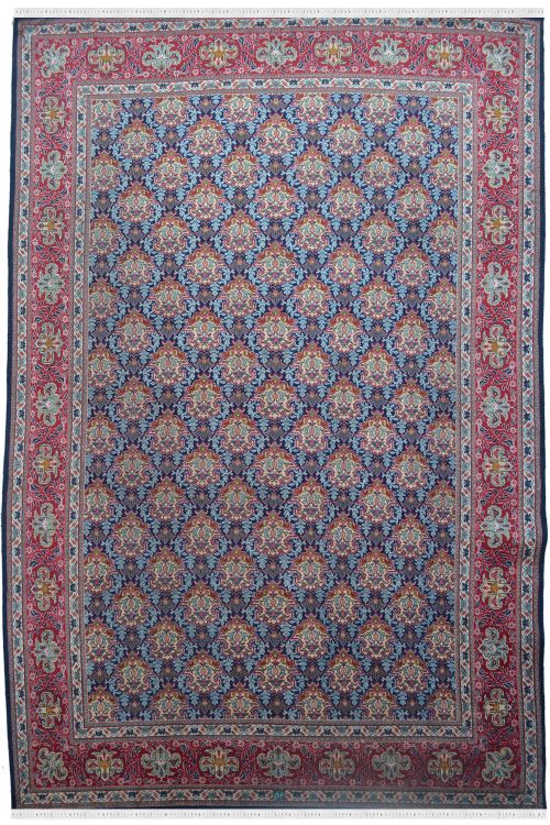 Tabriz Large Area Blue Handknotted Carpet