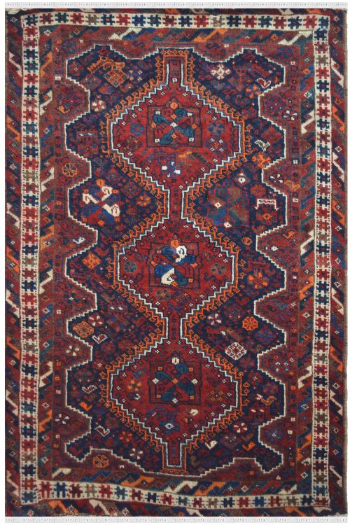 Multi Caucasian Afghan Rug