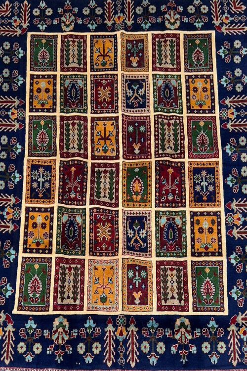 Pashto Pattern Afghani Handmade Carpet