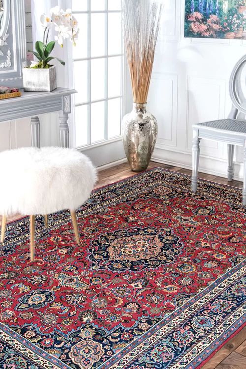Laal Kashan Jewel 9 X 12 Feet Persian Carpet 