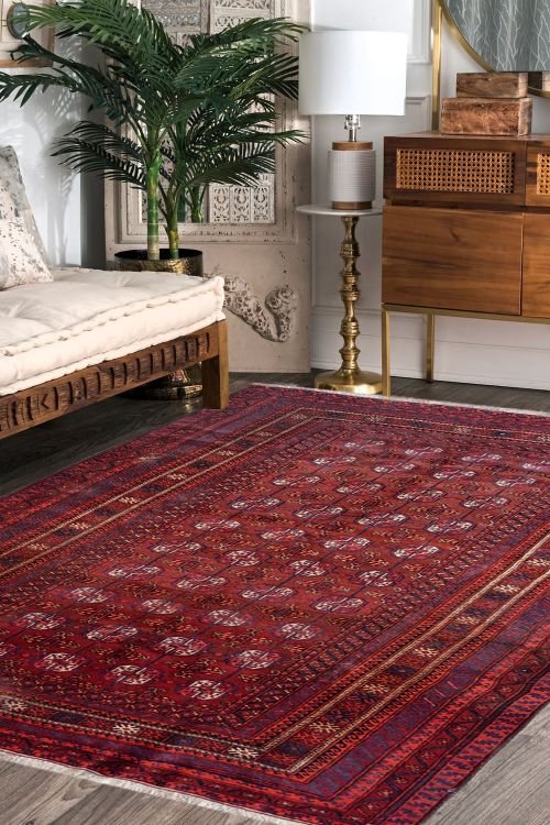 Rust Bokhara Handmade Kilim Carpet