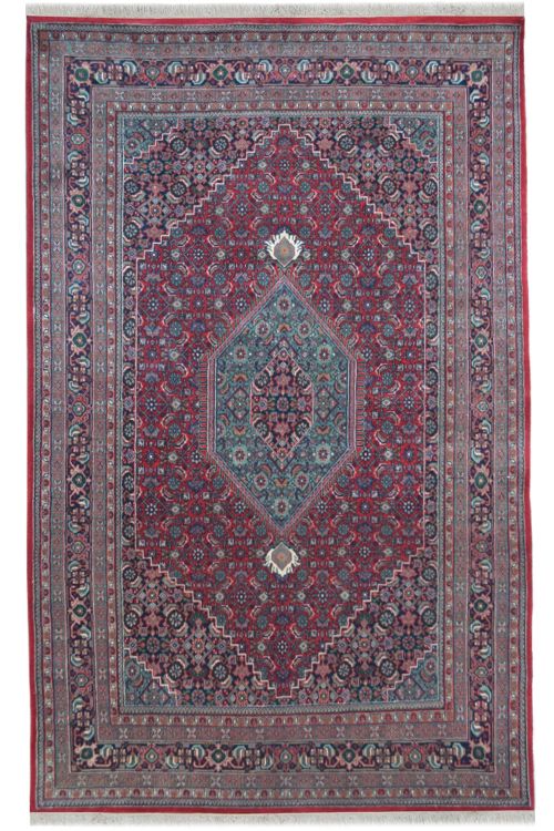 Mahi Bidjar Red Woolen Handmade Carpet