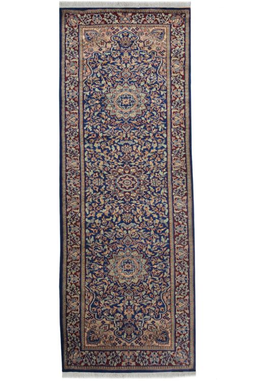 Blue Tabriz Iranian Wool Rug
