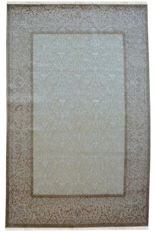 Ivory Summer Self Wool Large Rug