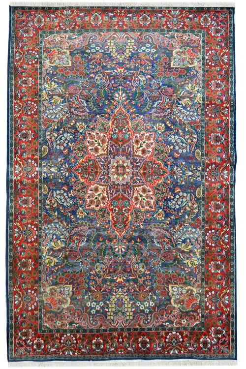 Kashmir Fine Area Kashan Medallion Rug