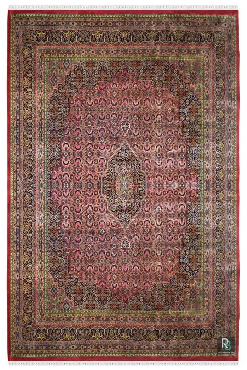 Salmon Bidjar Beautiful Handknotted Large Wool Rug