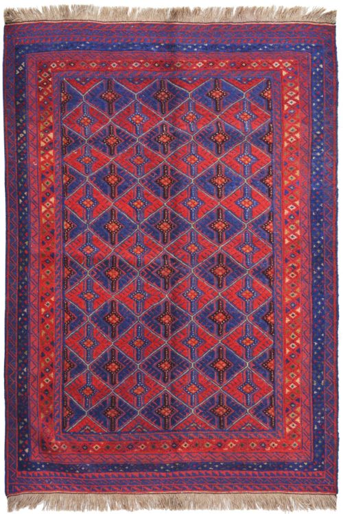 Red Afyon Handmade Kilim Area Rug