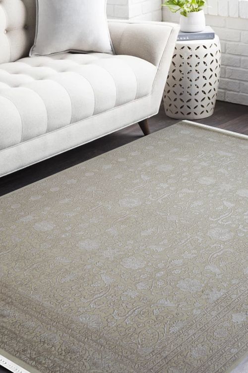 Floral Tikka Best Handknotted Wool Area Rug