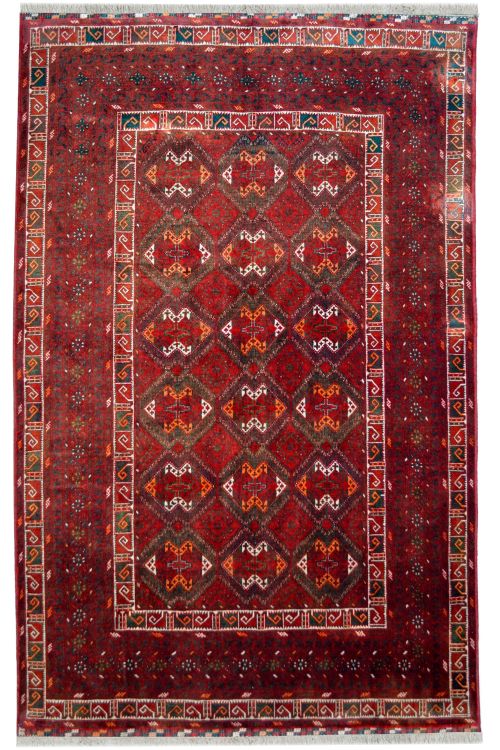 Afghan Dastur Brown Medium Rug