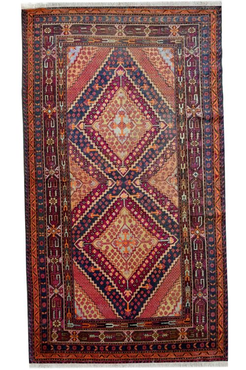 fghan Dastur Brown Medium Rug