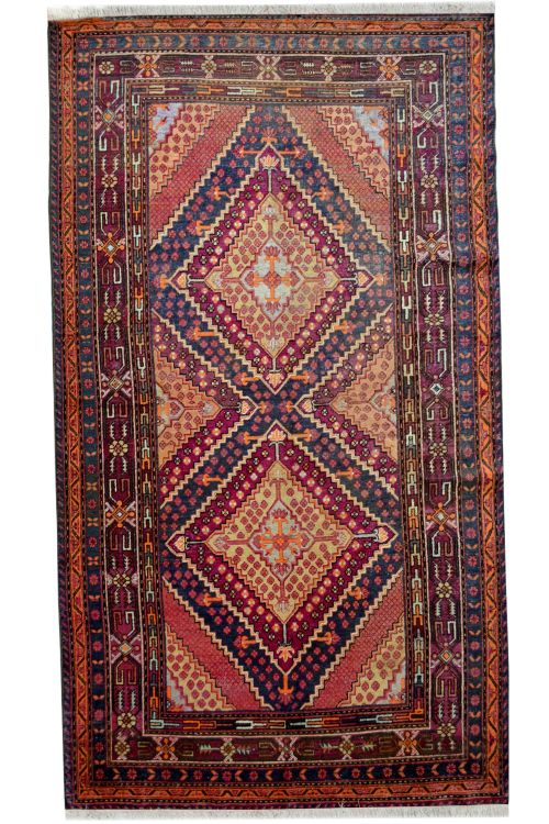 Afghan Dastur Brown Medium Rug