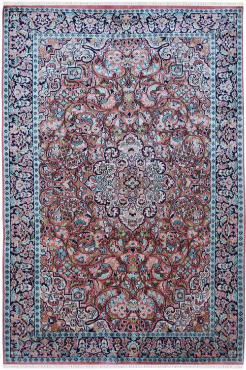 piral Flower Kashmiri Silk Area Rug