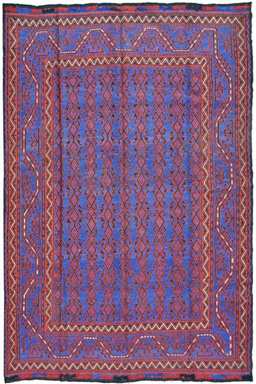 Seleser Motif Kilim Flat-Woven Area Rug