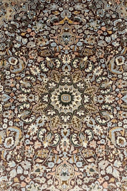 Finely Crafted Handmade Medallion Kashmir Carpet